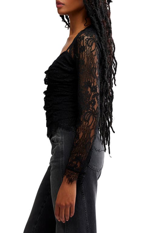 Free People Paloma Lace Top In Black