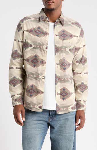 Mason Printed Cotton Corduroy Button-Up Shirt