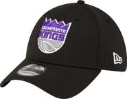 New Era Men's New Era Black Sacramento Kings Logo 39THIRTY Flex Hat