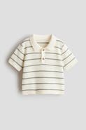 H&M Pointelle-knit polo shirt