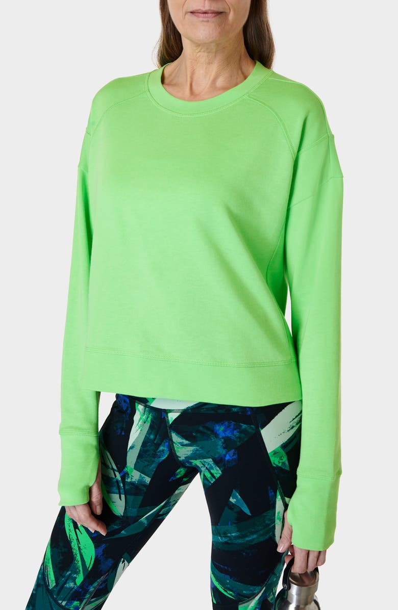 Sweaty Betty After Class Crop Sweatshirt, Main, color, 