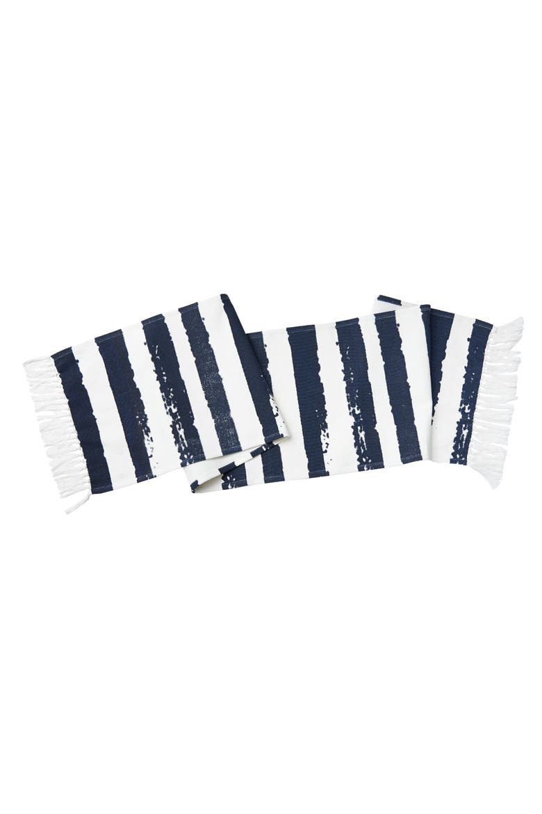 Langley Indigo Table Runner 14" x 72", Main, color, Blue