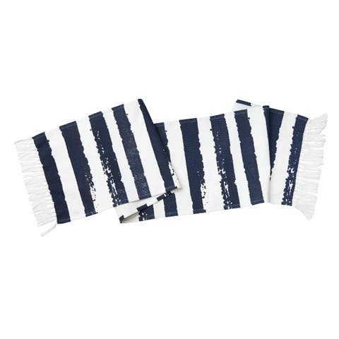 Langley Indigo Table Runner 14" x 72"