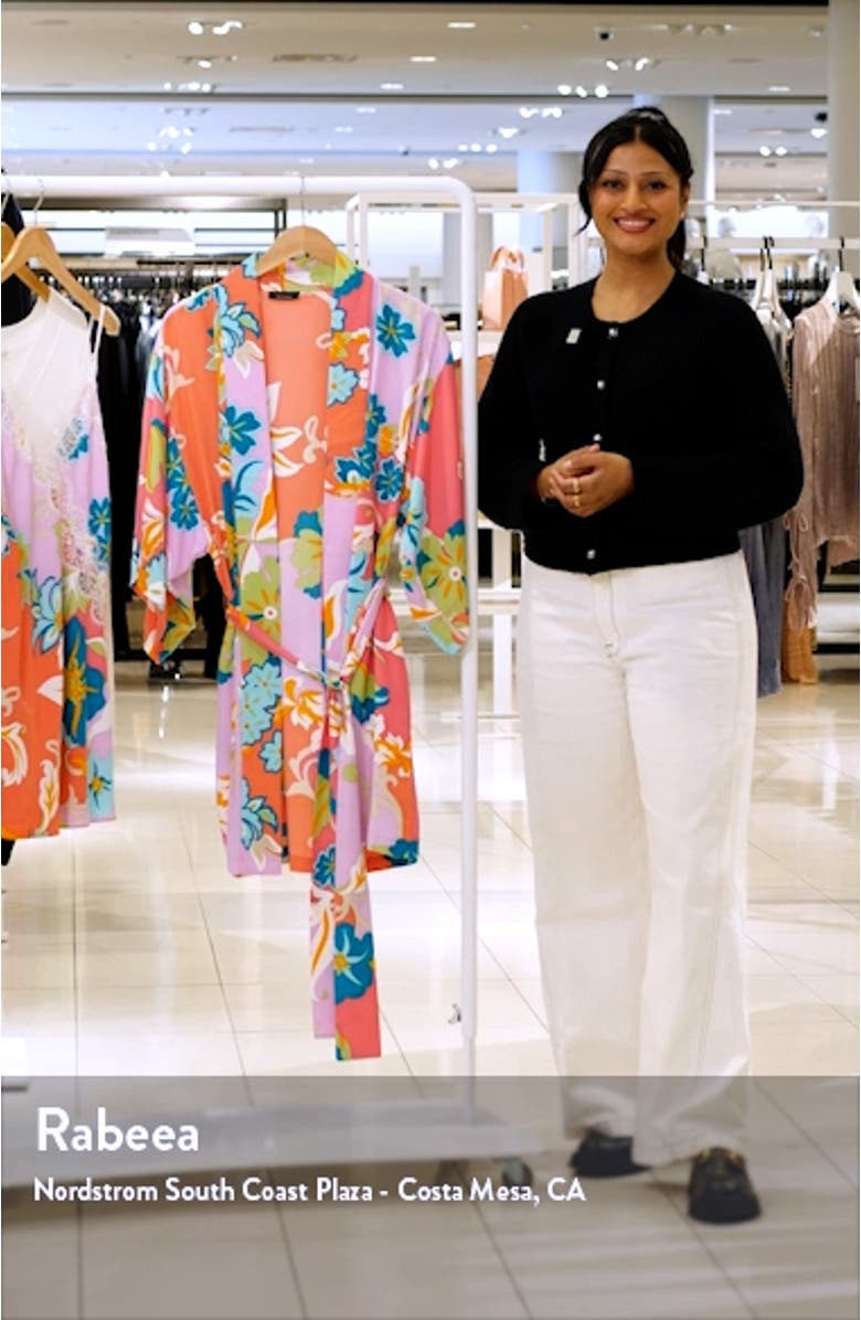 Marabella Short Satin Robe, sales video thumbnail