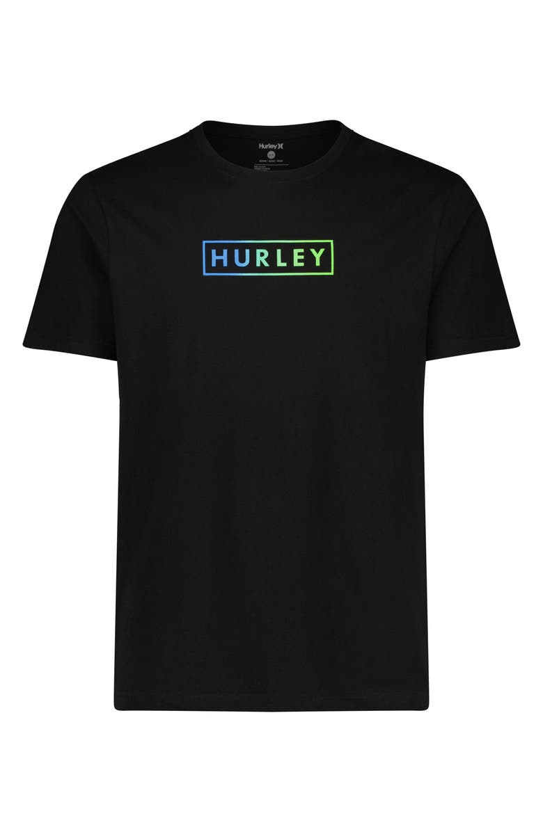 Hurley Boxed Logo Cotton Graphic T-Shirt, Main, color, 