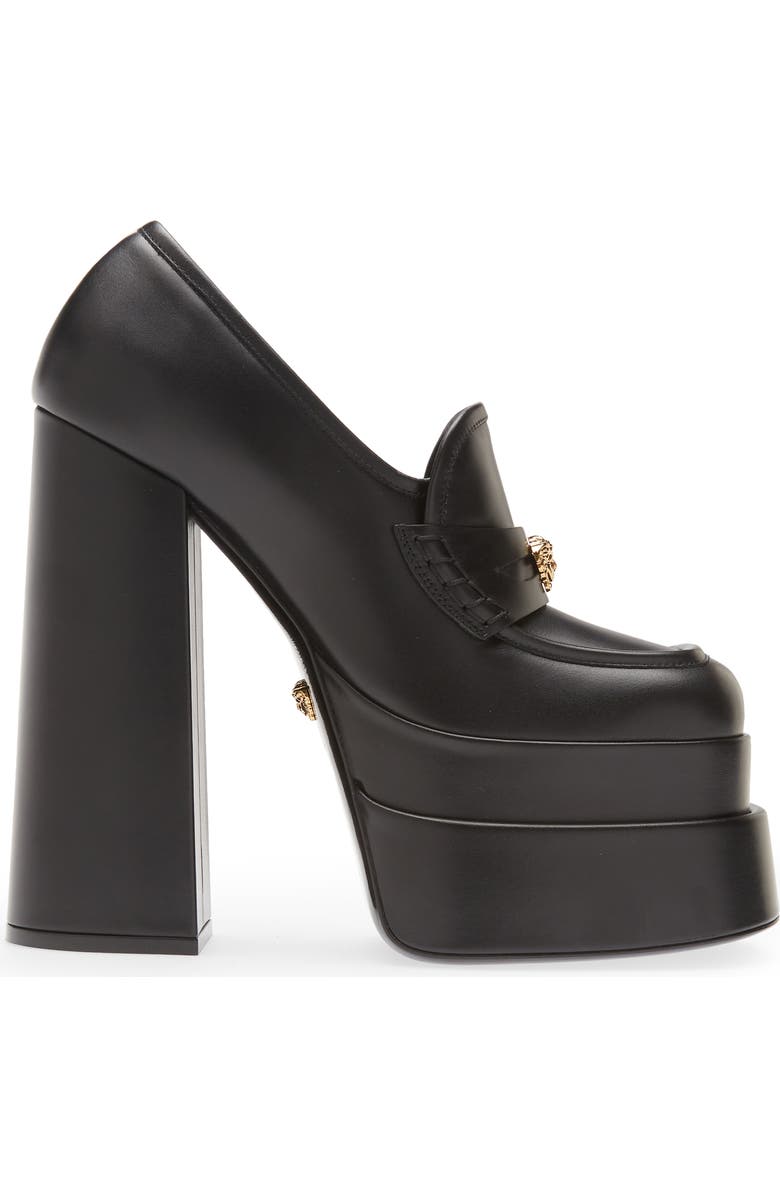 Versace Platform Loafer Pump, Alternate, color,