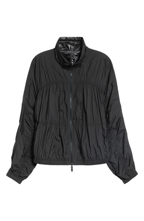 Gathered Zip Windbreaker