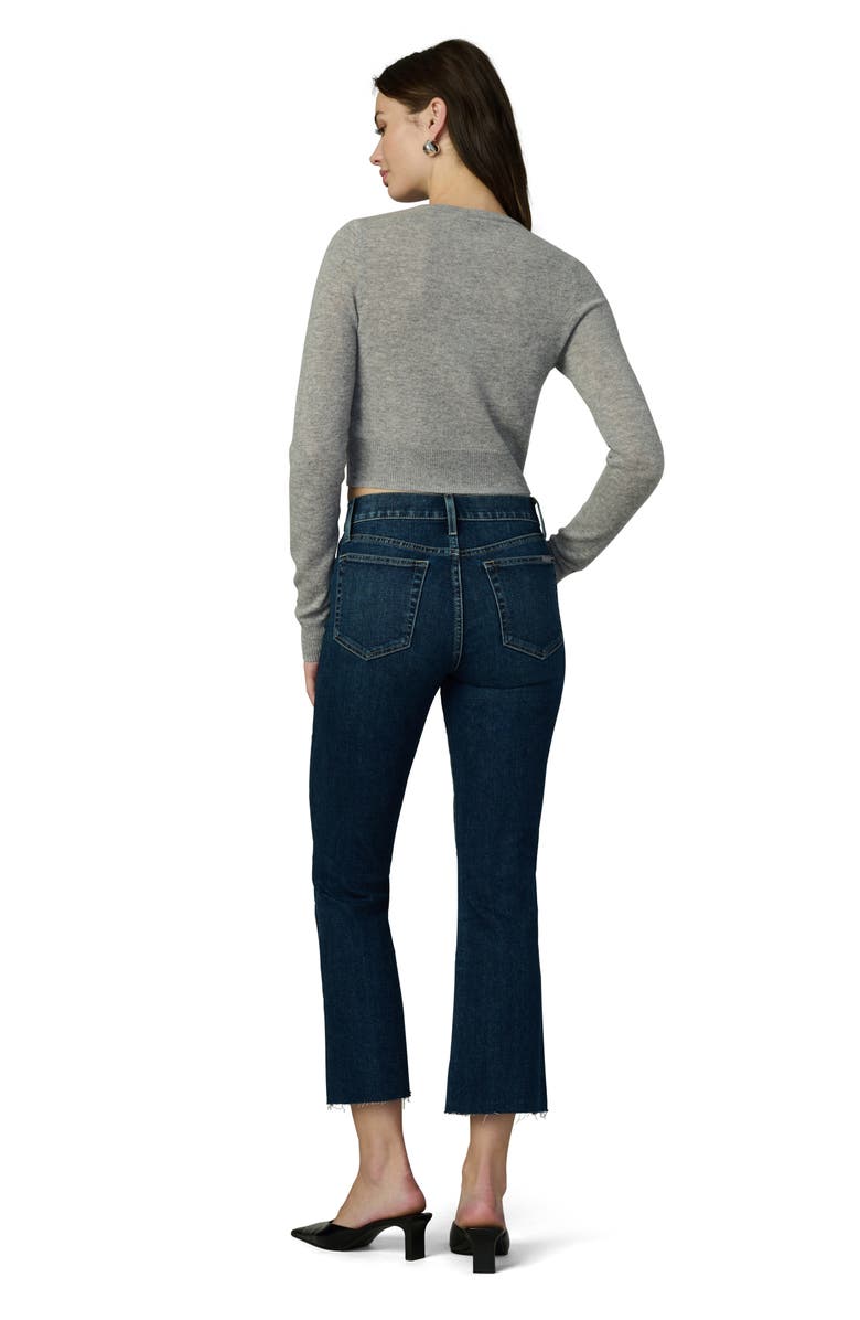 Joe's High Waist Raw Hem Crop Bootcut Jeans, Alternate, color,