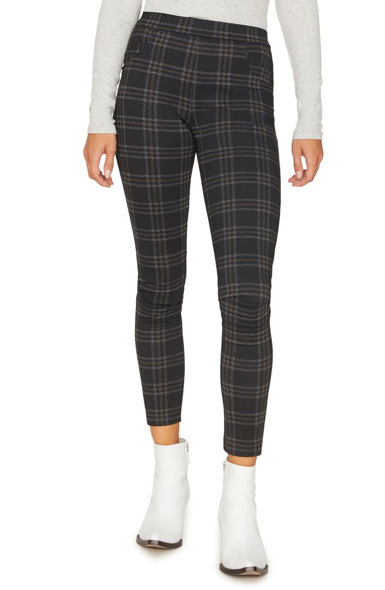Sanctuary Grease Plaid Leggings, Main, color, 