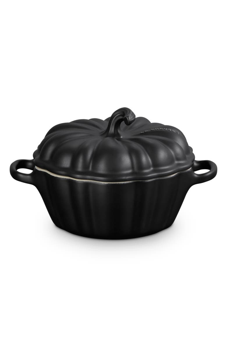 Le Creuset Figural Pumpkin Mini Baking Dish, Main, color, Licorice
