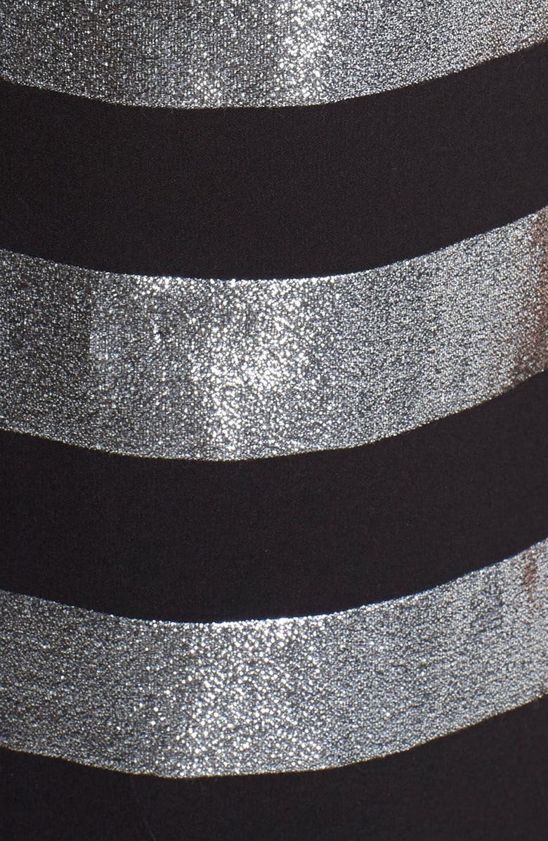 MARC BY MARC JACOBS Stripe Lamé Shift Dress, Alternate, color, 