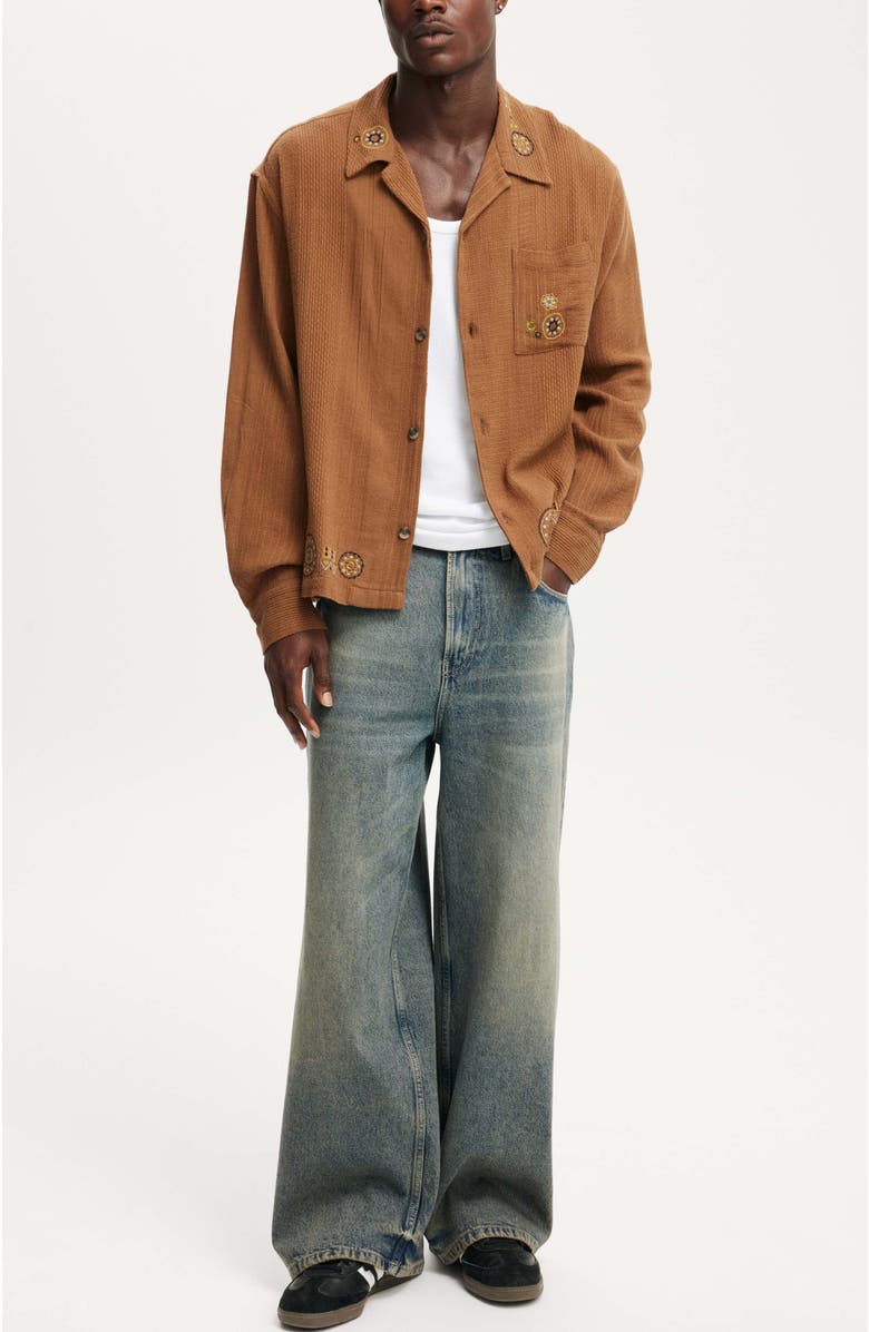 Cotton On Men's Bahama Long Sleeve Shirt, Alternate, color, 