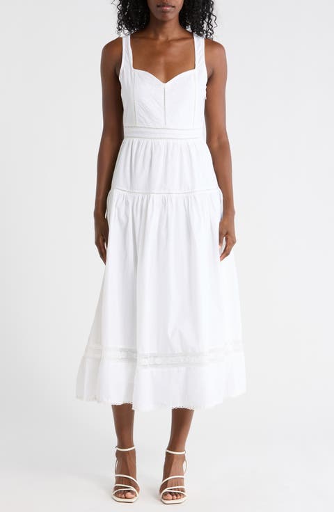 Cotton Poplin Midi Dress