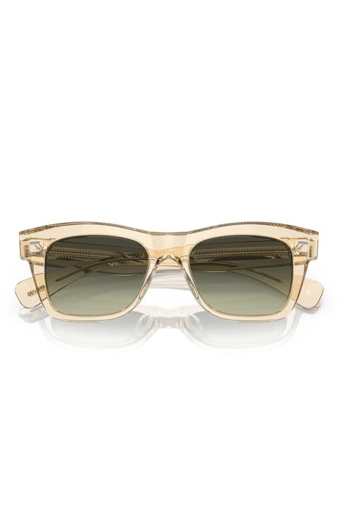 Ms. Oliver 51mm Gradient Square Sunglasses