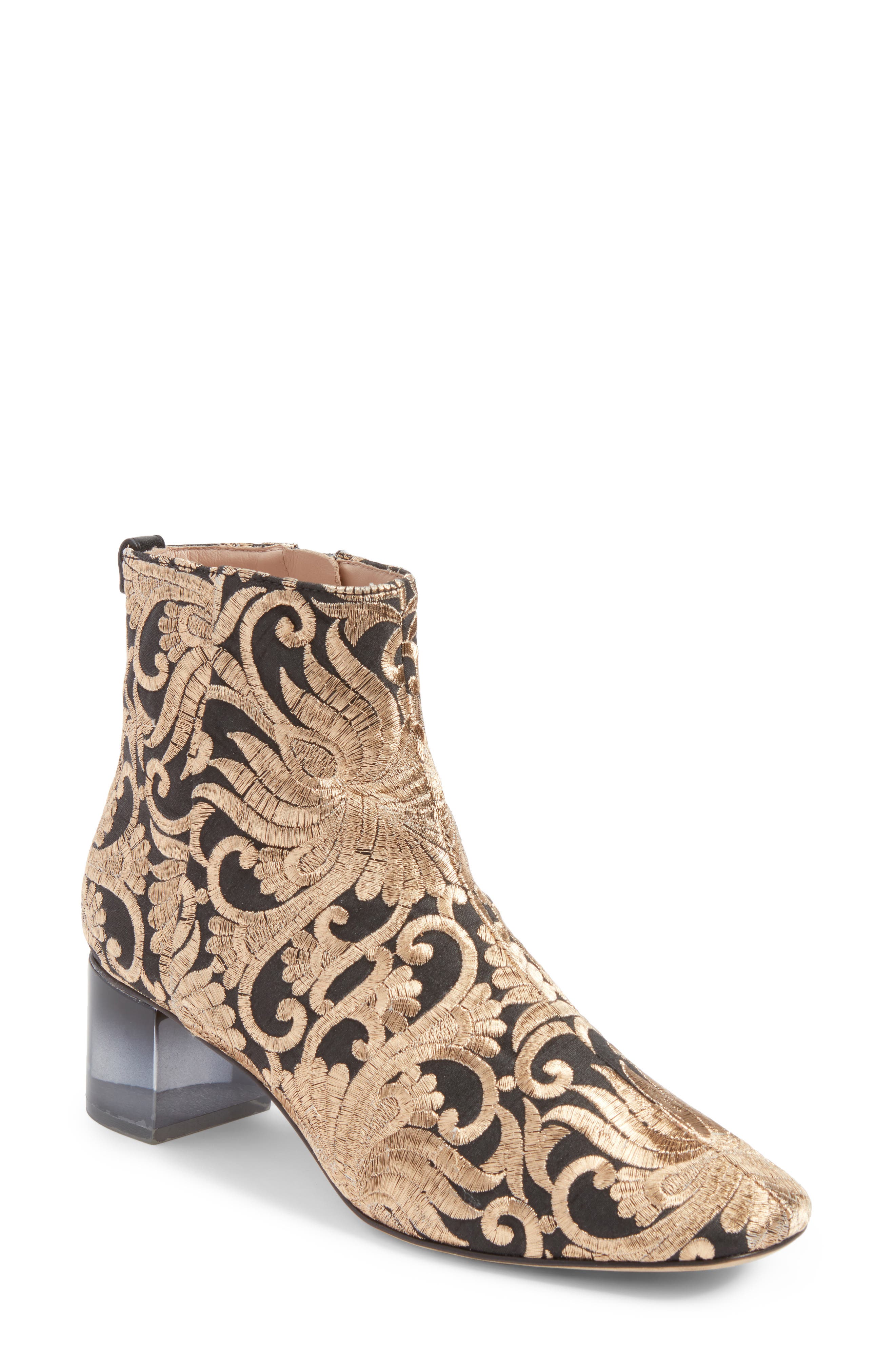 Tory Burch Carlotta Embroidered Bootie, Main, color, 