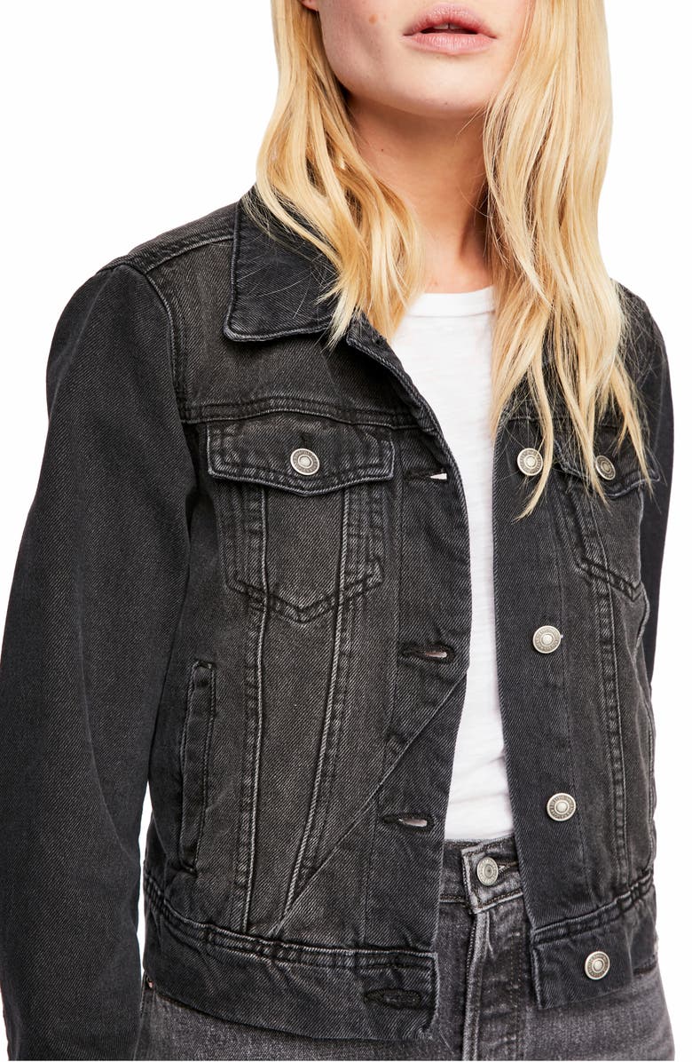 Free People We the Free Rumors Denim Jacket, Alternate, color,