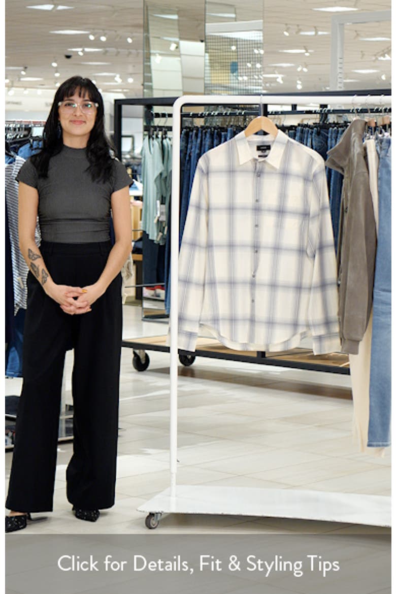 Townes Plaid Cotton Button-Up Shirt video