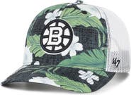 '47 Men's '47 Black/White Boston Bruins Beach Side Adjustable Trucker Hat