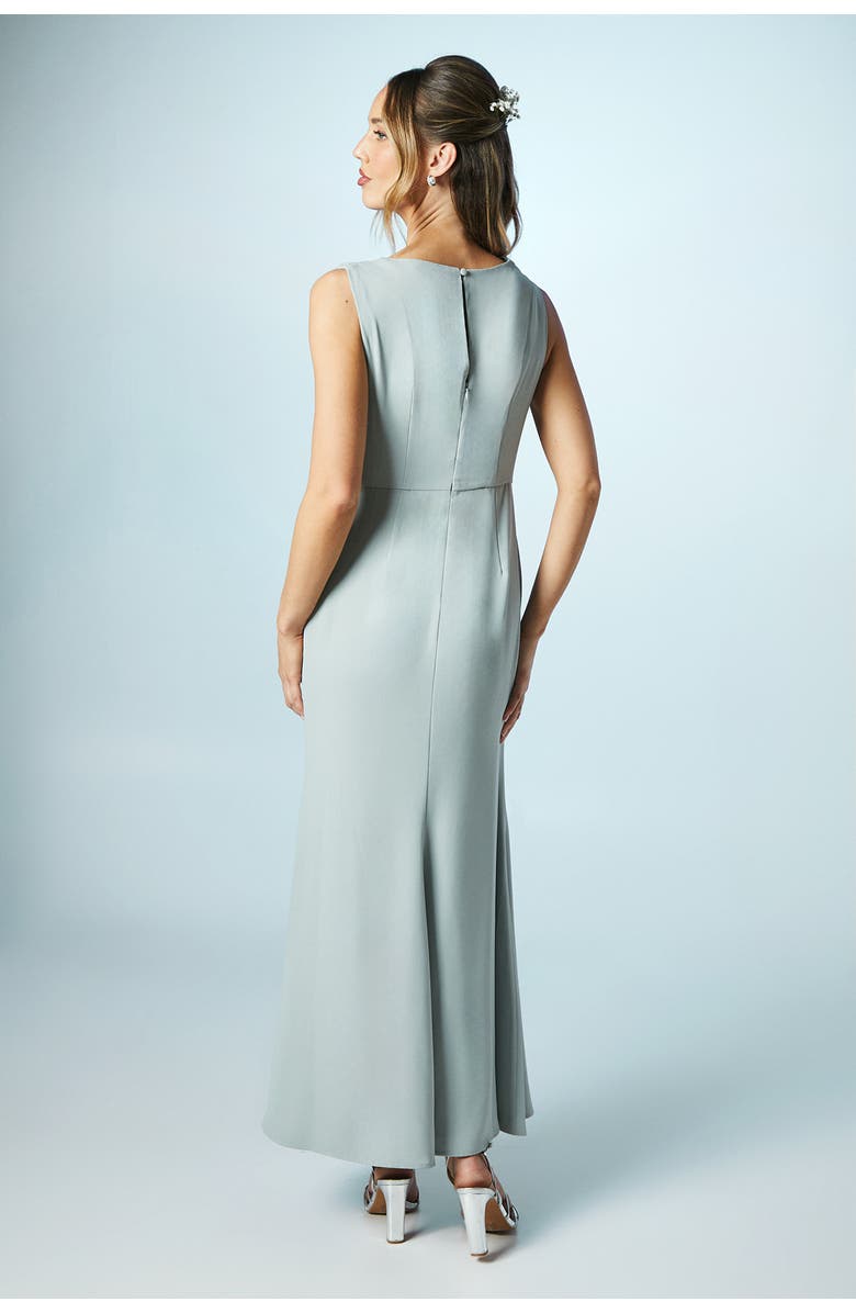 Coast Petite Twist Cowl Neck Bridesmaid Dress, Alternate, color, Sage