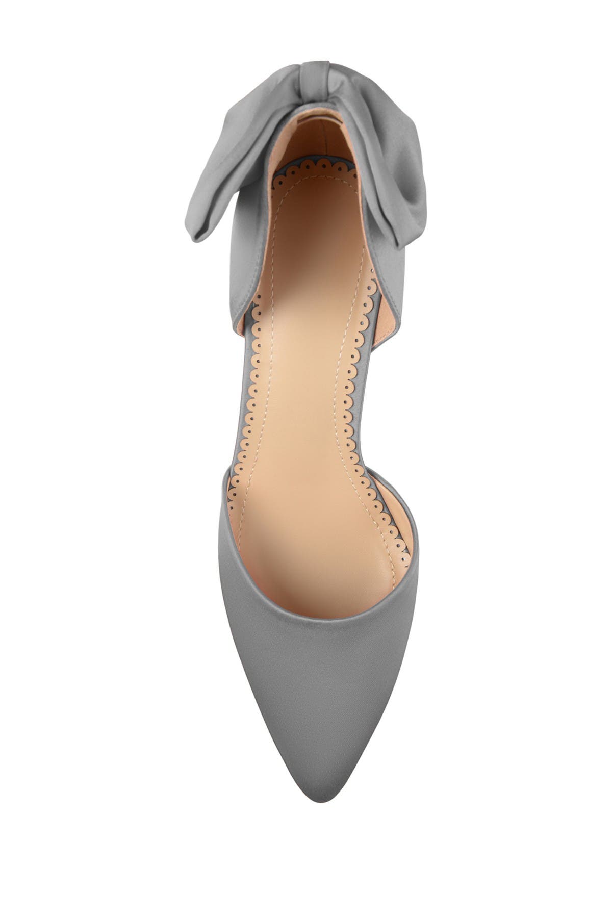 Tanzi d'Orsay Bow Pump, Alternate, color, SILVER