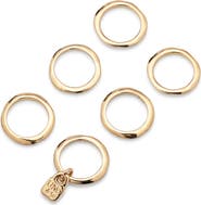UNODE50 18K Gold-Plated Multi-Ring