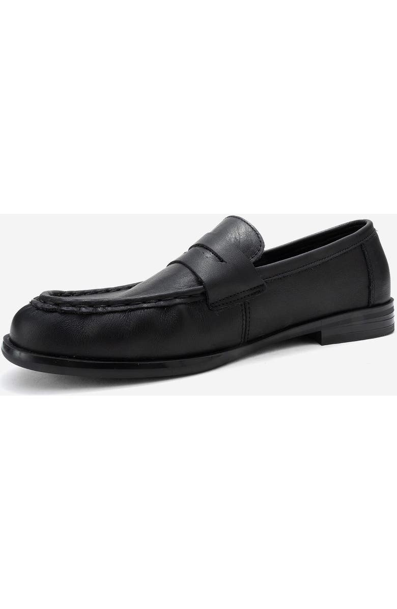 Forever & Always Shoes Valia Leather Loafer, Alternate, color, Black
