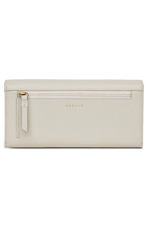 Radley Kite Large Leather Flapover Wallet In Gray