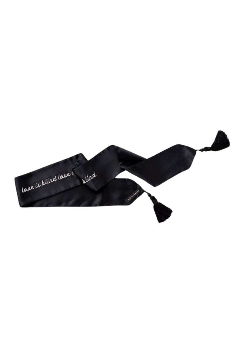 LOVE IS BLIND BLINDFOLD, Main, color, Black/White
