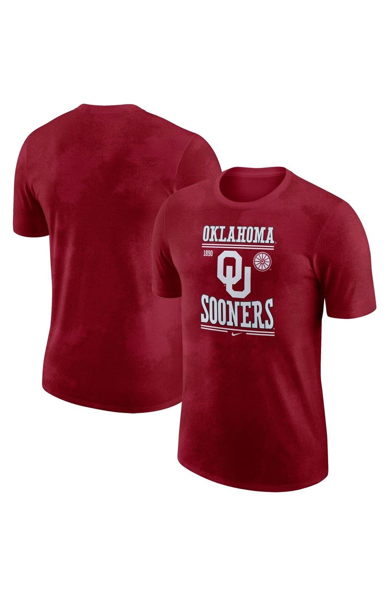 Nike Men's Nike Crimson Oklahoma Sooners Team Stack T-Shirt, Main, color, Crimson
