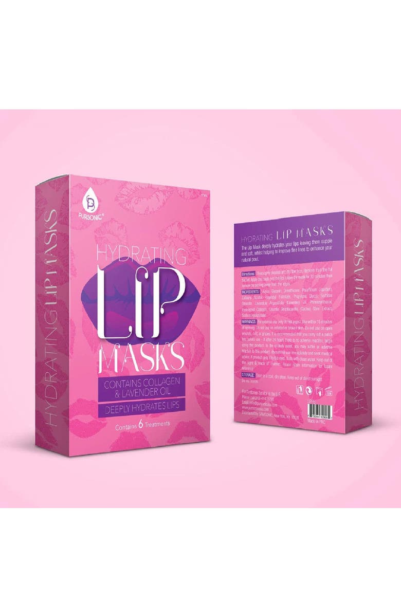 PURSONIC Hydrating Lip Masks, Alternate, color, Pink