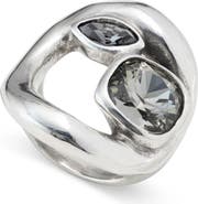 UNODE50 Crystal Triple-Set Ring