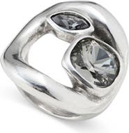 UNODE50 Crystal Triple-Set Ring