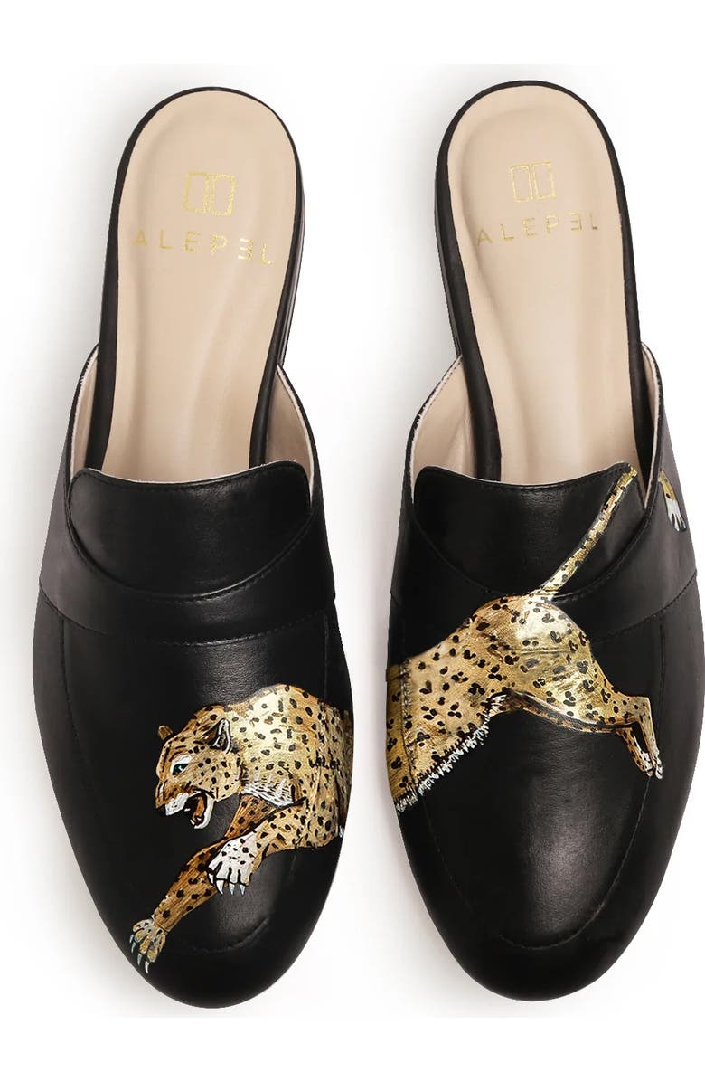 ALEPEL Leopard Mule, Main, color,