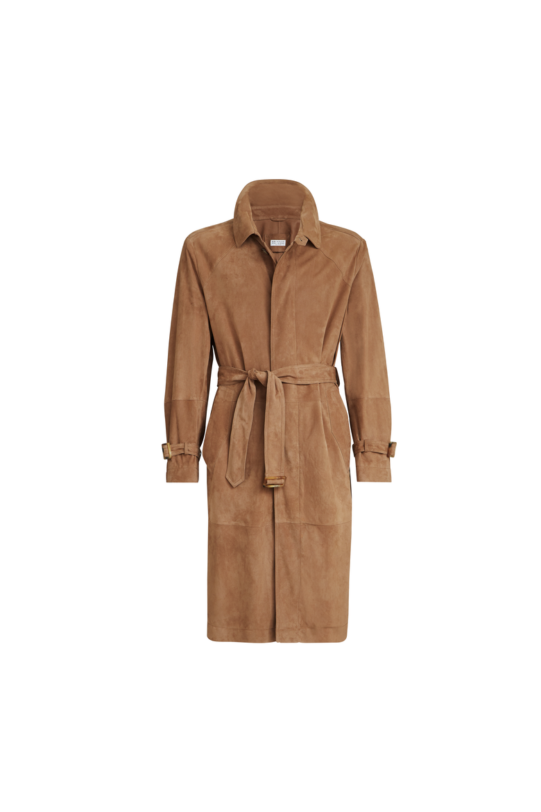 Suede outerwear, Alternate, color, Biscuit