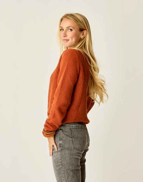Carve Designs Monroe Stitched Sweater In Brown