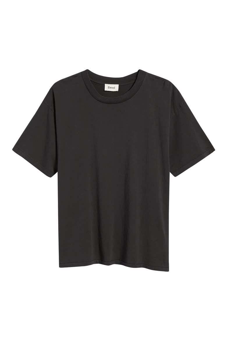 Core Oversize Organic Cotton Jersey T-Shirt, Alternate, color, BLACK