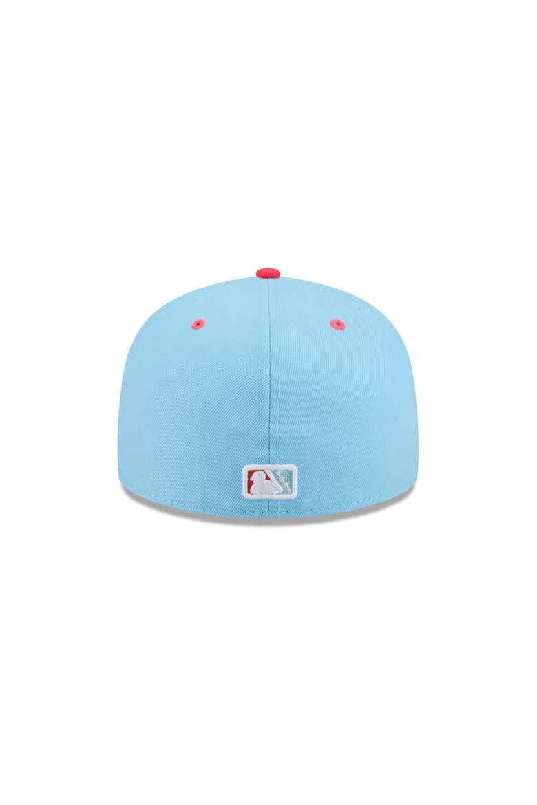 Men's New Era  Light Blue Harrisburg Senators Theme Nights 59FIFTY Fitted Hat, Alternate, color, Light Blue