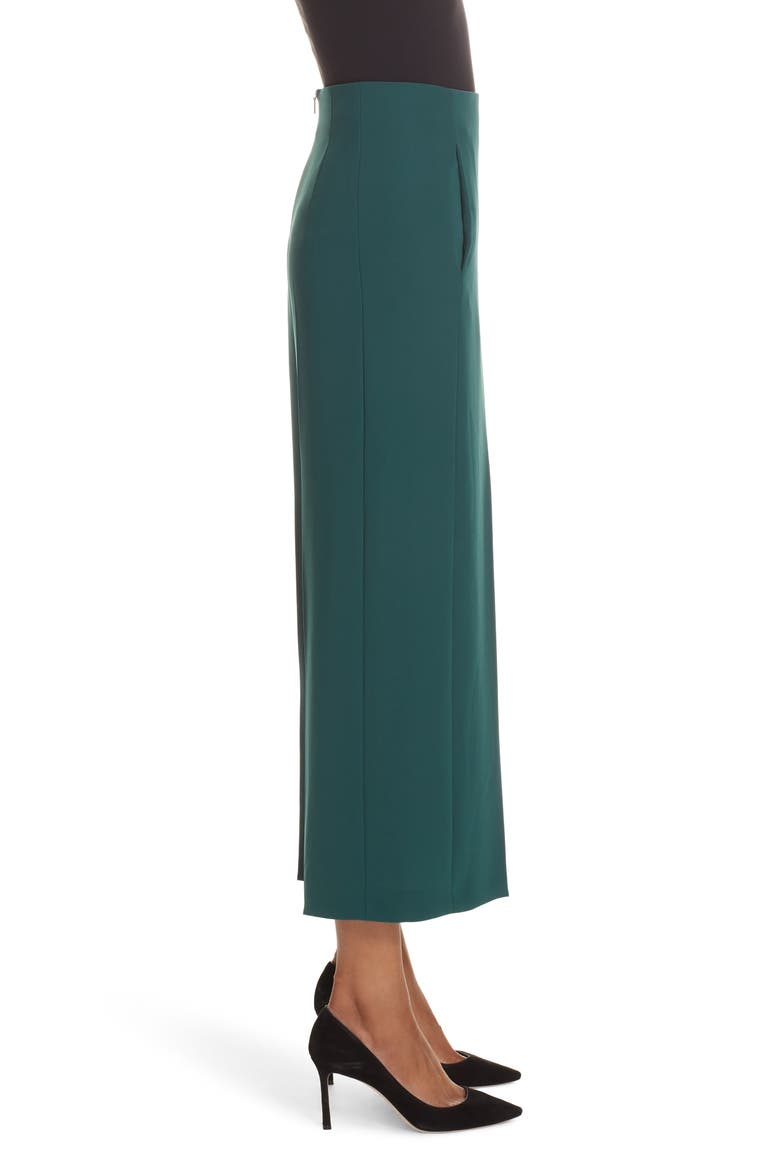 Trimala Wide Leg Crop Pants, Alternate, color, PINE GREEN
