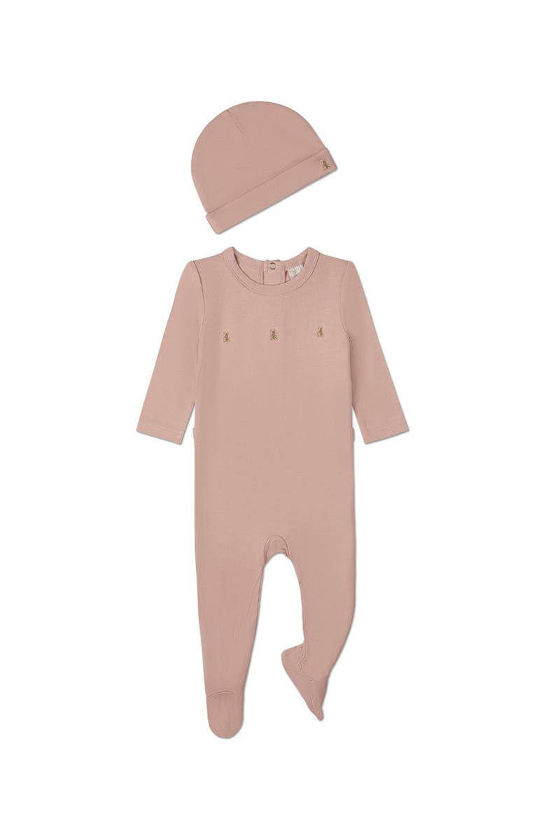MiniMoi Three Little Bears Blend Footie Set, Main, color, Misty Rose