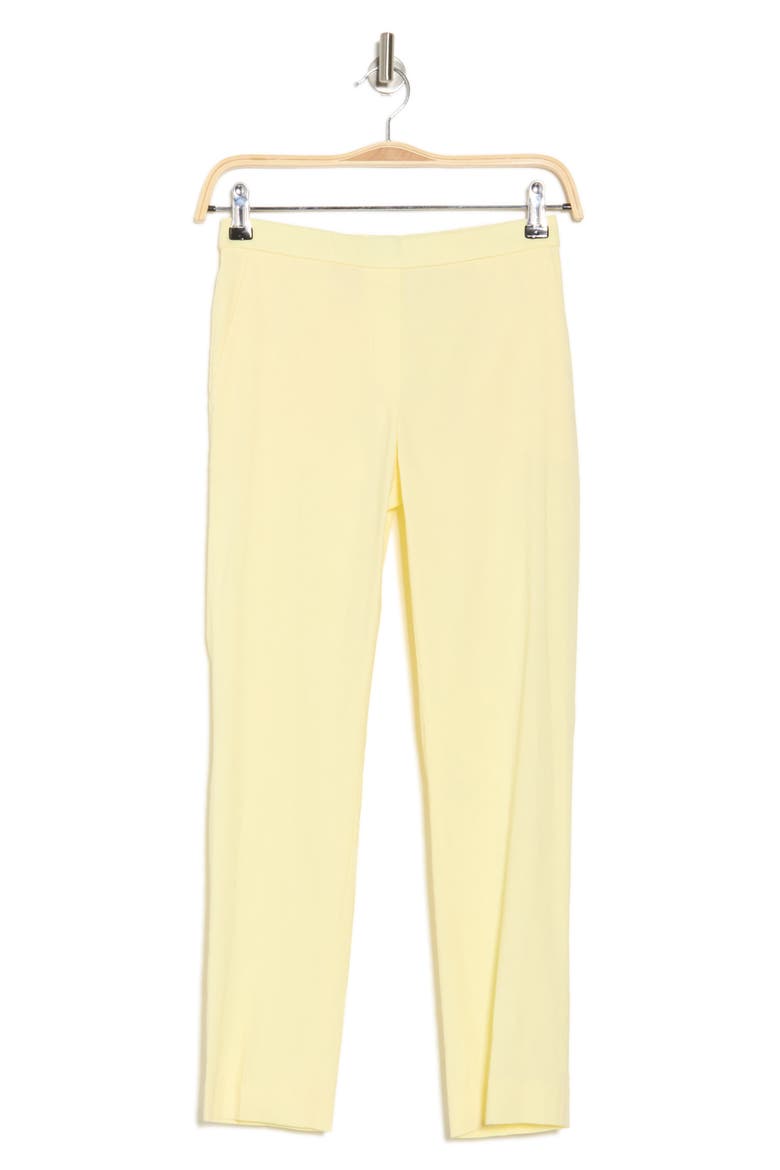 Treeca Linen Blend Pull-On Crop Pants, Alternate, color, LEMON
