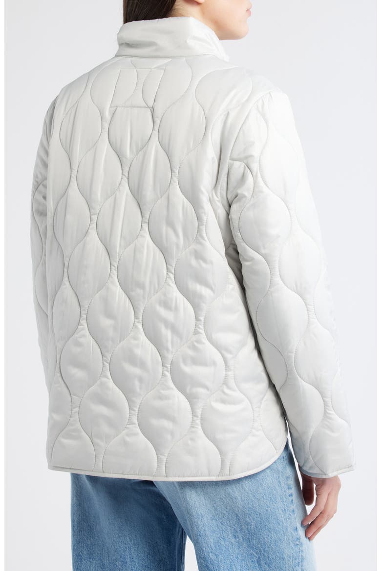 Quilted Jacket, Alternate, color, PALE GREY