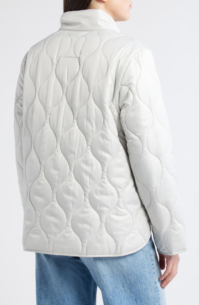 Sam Edelman Quilted Jacket, Alternate, color, Pale Grey