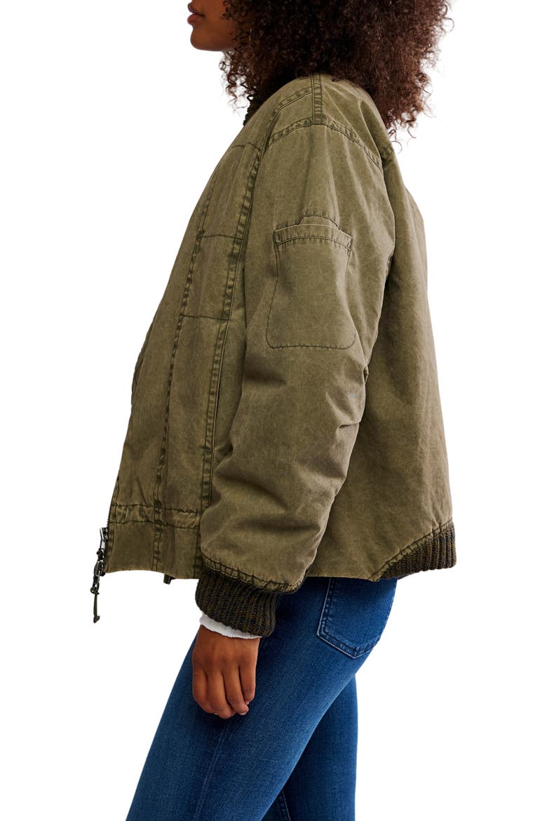 Jax Bomber Jacket, Alternate, color, OLIVE