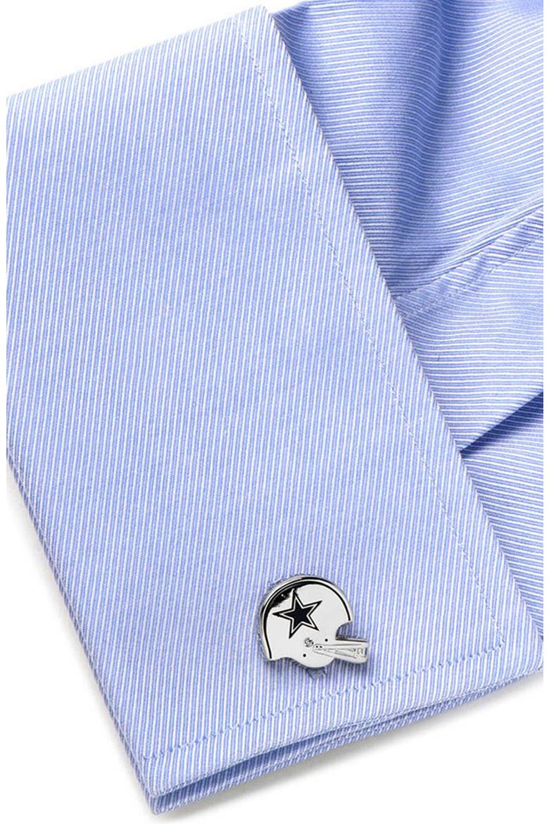 'Dallas Cowboys' Cuff Links, Alternate, color, DALLAS COWBOYS HELMET EDITION