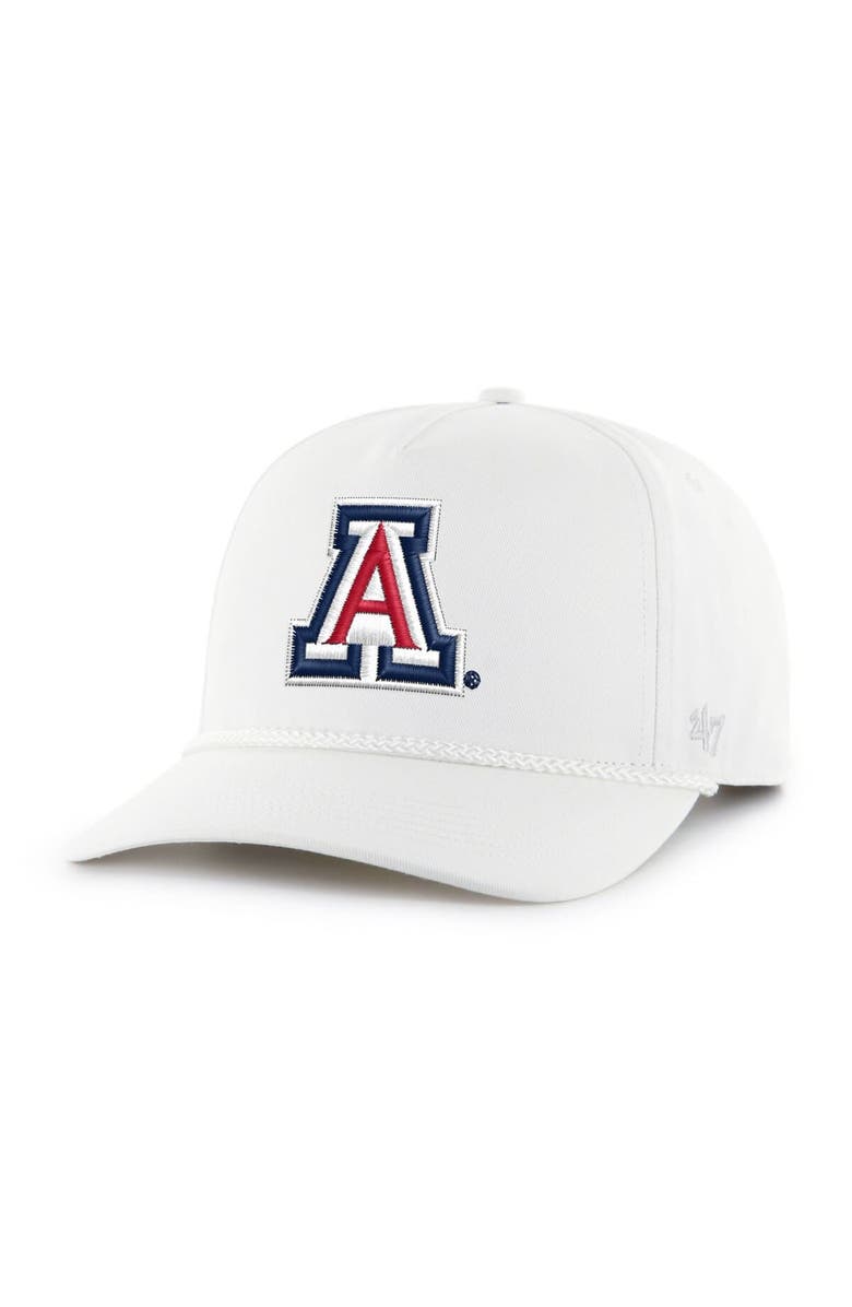 '47 Men's '47  White Arizona Wildcats Rope Hitch Adjustable Hat, Main, color, White