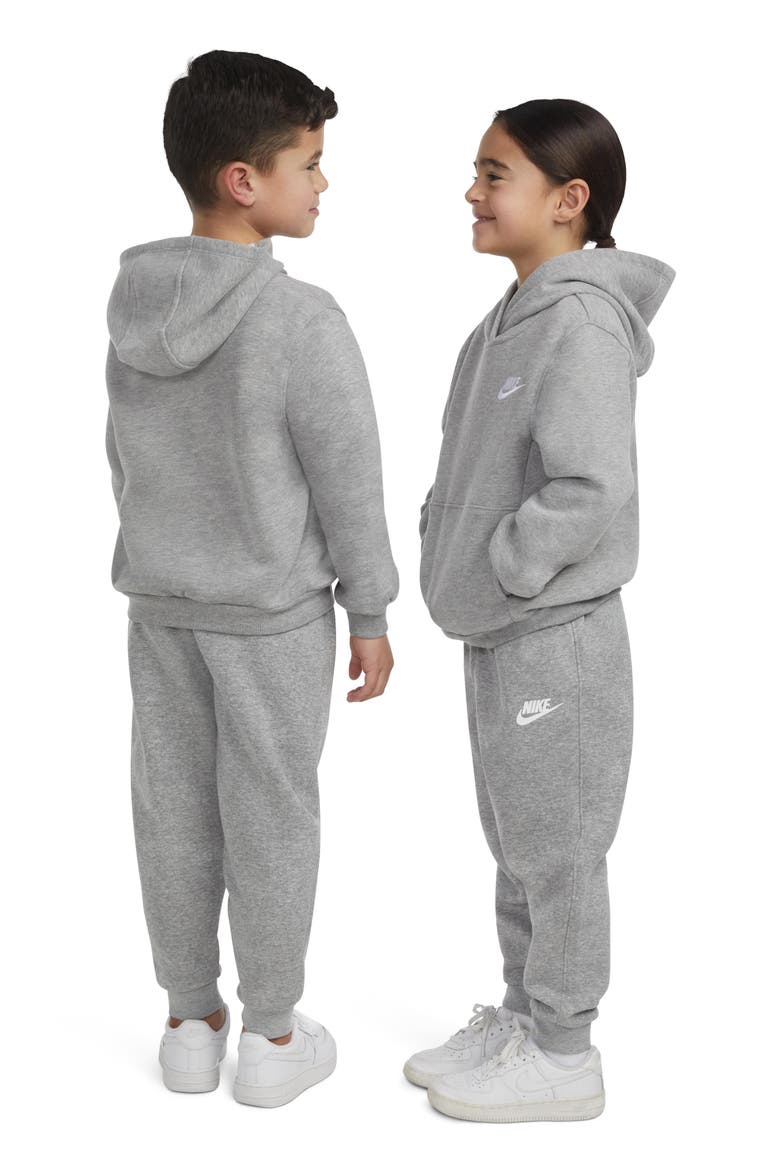 Kids' Club Fleece Hoodie, Alternate, color, 042DK GREY
