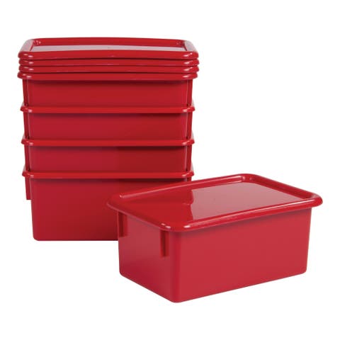 Storage Bins with Lids - Set of 5