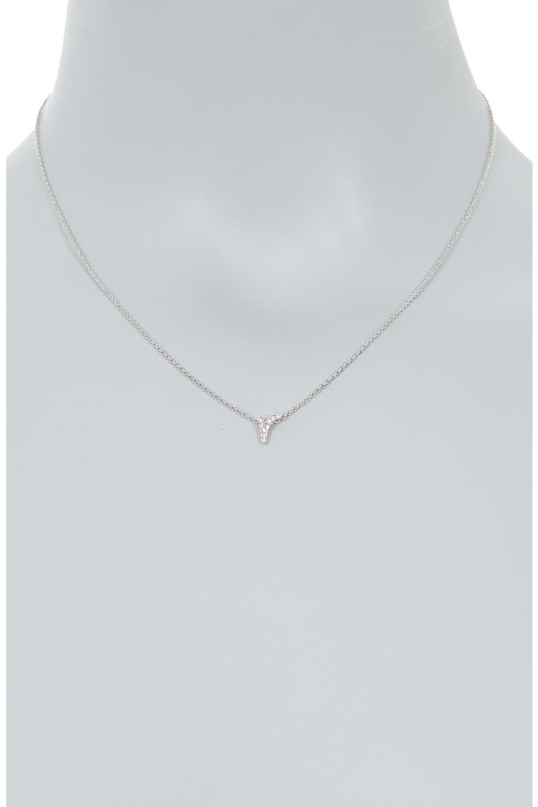 Scipt Inital Pendant Necklace, Alternate, color, RHODIUM - R