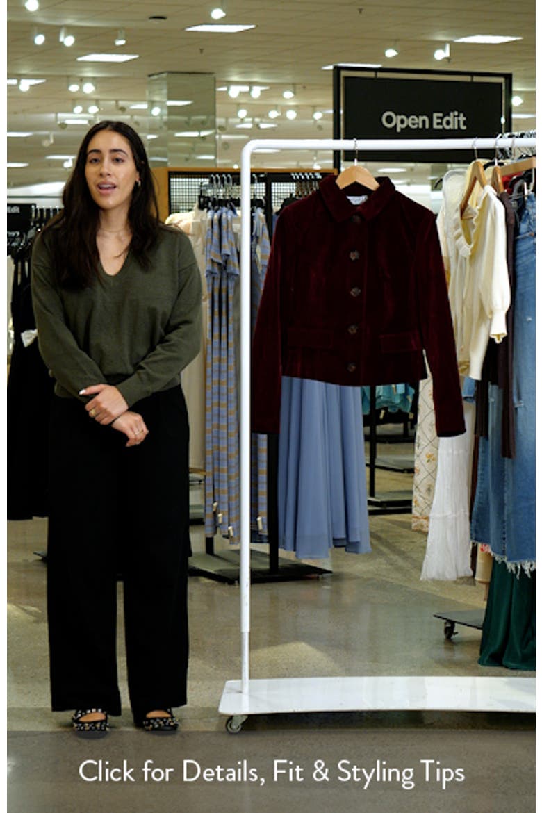 Lainey Crop Velvet Jacket video