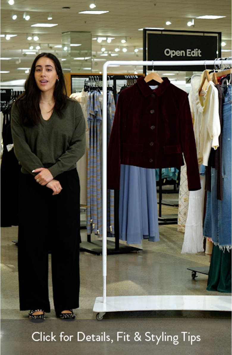 Lainey Crop Velvet Jacket, sales video thumbnail